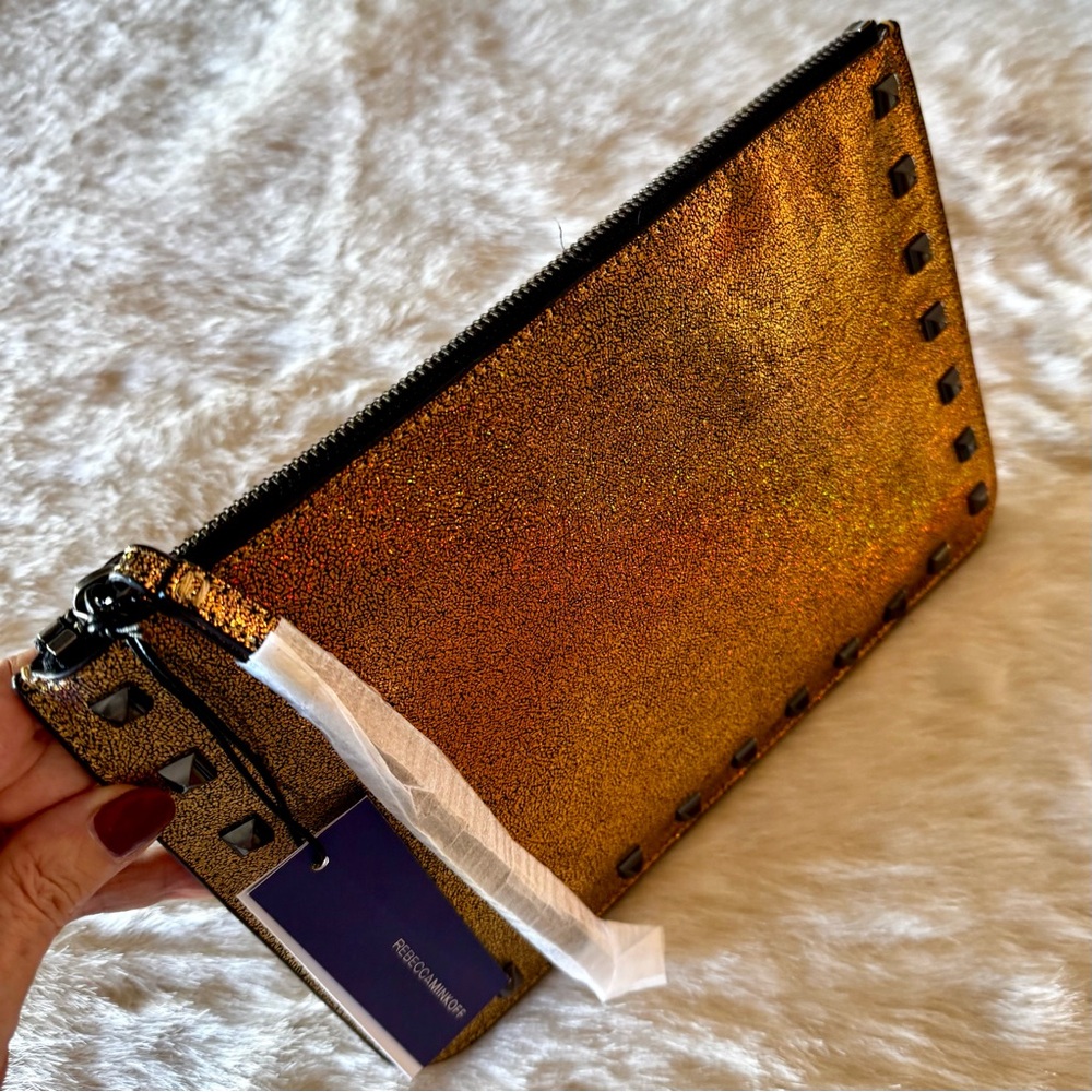 Studded Holographic Clutch - Picture 5 of 7
